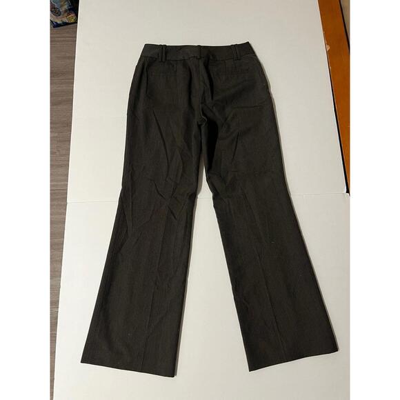 Ann Taylor Curvy Brown Pinstripe Dress Pants Womens 8 Bootcut Career Work - Picture 3 of 6
